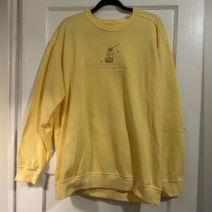 Harry Styles Embroidered Daylight Honey Lyrics Soft Yellow Crewneck Sweatshirt